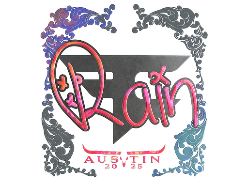 Sticker | rain (Holo) | Austin 2025