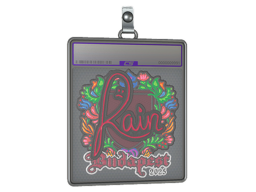 Sticker Slab | rain (Embroidered) | Budapest 2025