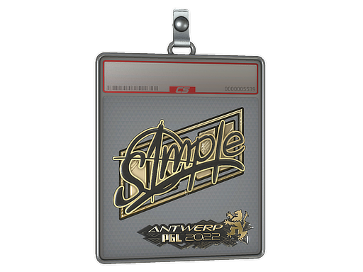 Sticker Slab | s1mple (Gold) | Antwerp 2022