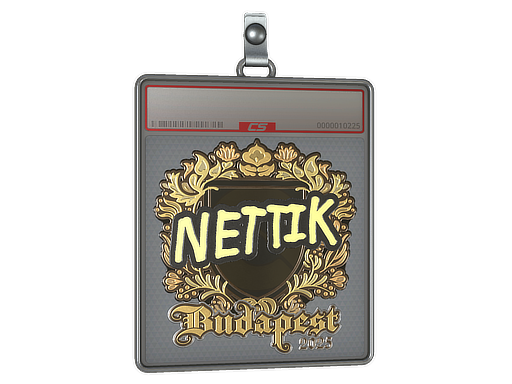Sticker Slab | nettik (Gold) | Budapest 2025
