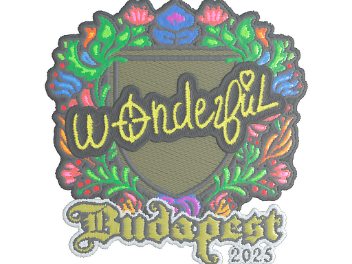 Sticker | w0nderful (Embroidered) | Budapest 2025