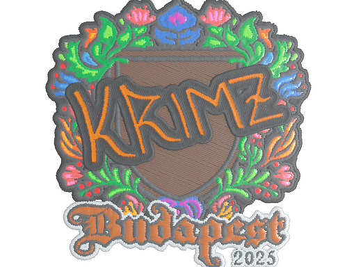 Sticker | KRIMZ (Embroidered) | Budapest 2025