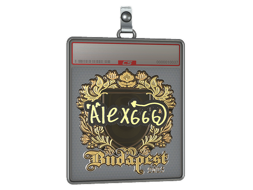 Sticker Slab | alex666 (Gold) | Budapest 2025