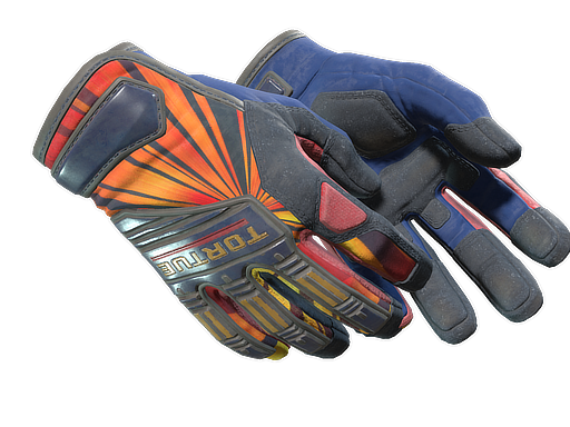 ★ Specialist Gloves | Sunburst (Well-Worn)