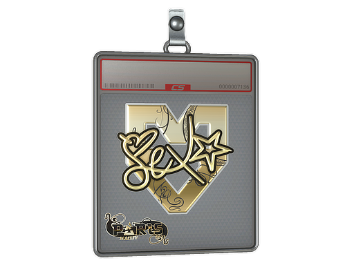 Sticker Slab | dexter (Gold) | Paris 2023