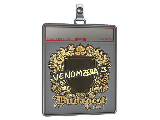 Sticker Slab | venomzera (Gold) | Budapest 2025