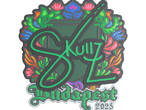 Sticker | skullz (Embroidered) | Budapest 2025