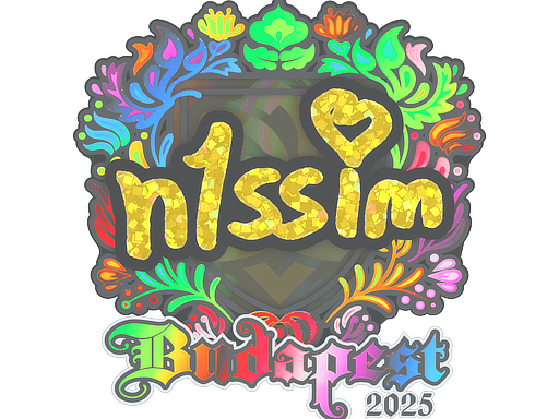 Sticker | n1ssim (Holo) | Budapest 2025