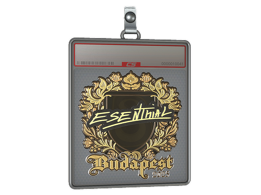 Sticker Slab | esenthial (Gold) | Budapest 2025