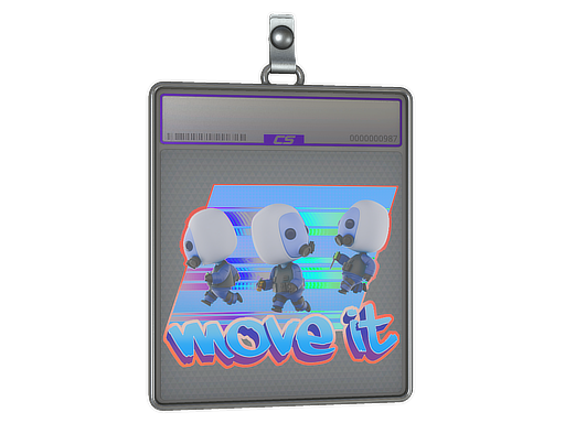 Sticker Slab | Move It (Holo)
