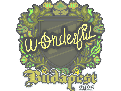 Sticker | w0nderful | Budapest 2025