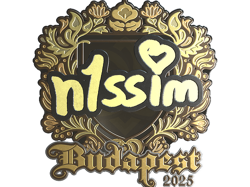 Sticker | n1ssim (Gold) | Budapest 2025