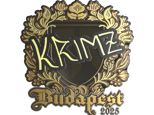 Sticker | KRIMZ (Gold) | Budapest 2025