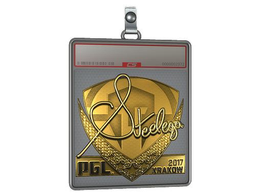 Sticker Slab | steel (Gold) | Krakow 2017