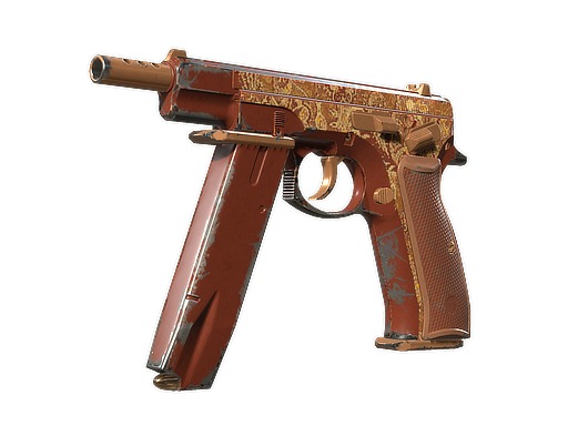 CZ75-Auto | Honey Paisley (Field-Tested)