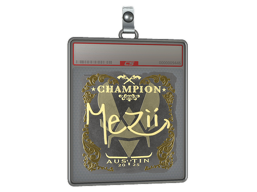 Sticker Slab | mezii (Gold, Champion) | Austin 2025