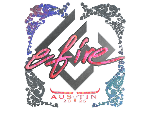 Sticker | efire (Holo) | Austin 2025