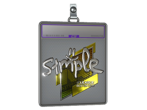 Sticker Slab | s1mple (Foil) | Boston 2018