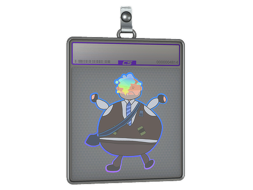 Sticker Slab | Poorly Drawn Number K (Holo)