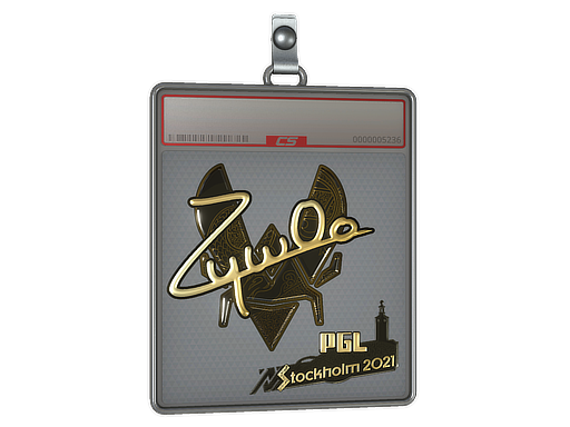 Sticker Slab | ZywOo (Gold) | Stockholm 2021