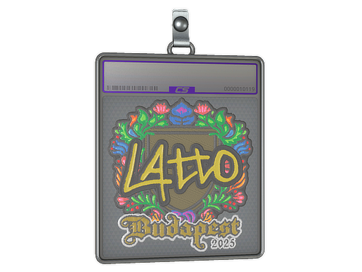 Sticker Slab | latto (Embroidered) | Budapest 2025