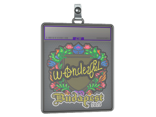 Sticker Slab | w0nderful (Embroidered) | Budapest 2025