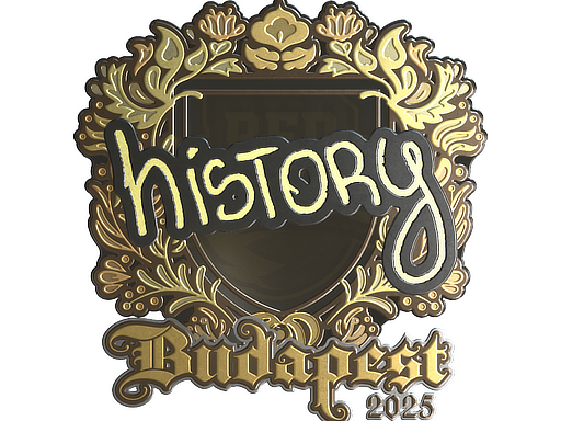 Sticker | History (Gold) | Budapest 2025