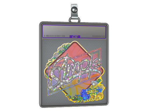 Sticker Slab | s1mple (Glitter) | Rio 2022