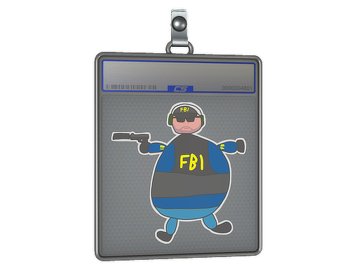 Sticker Slab | Poorly Drawn FBI