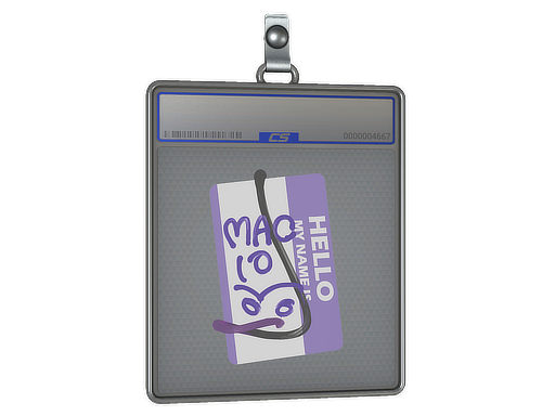 Sticker Slab | Hello MAC-10