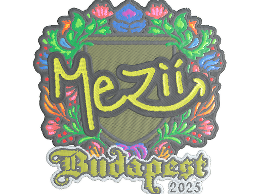 Sticker | mezii (Embroidered) | Budapest 2025