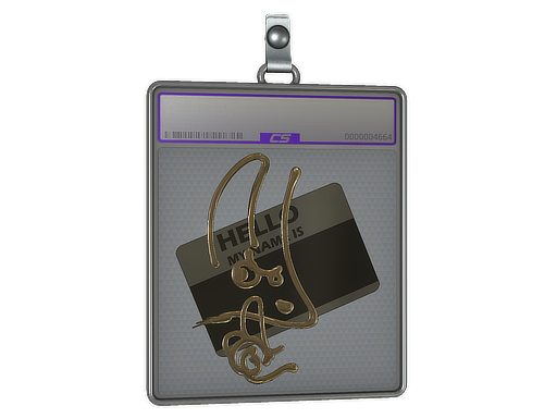 Sticker Slab | Hello M4A1-S (Gold)