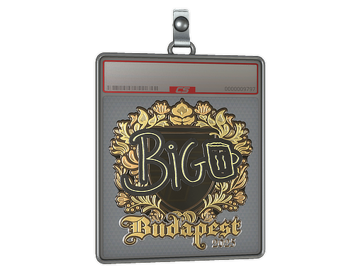 Sticker Slab | biguzera (Gold) | Budapest 2025