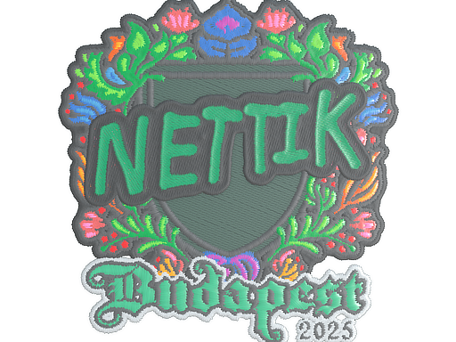 Sticker | nettik (Embroidered) | Budapest 2025