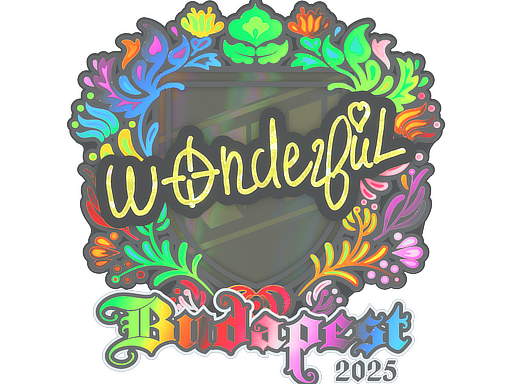 Sticker | w0nderful (Holo) | Budapest 2025