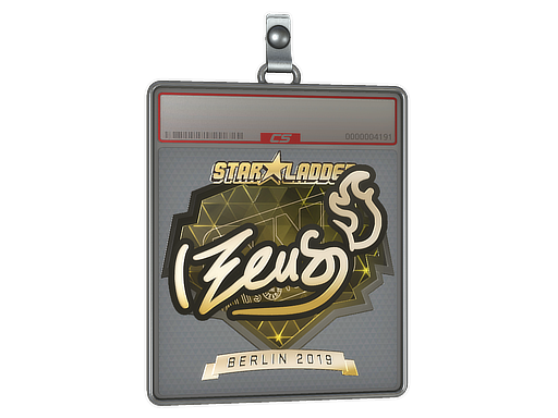 Sticker Slab | Zeus (Gold) | Berlin 2019