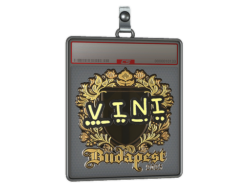 Sticker Slab | VINI (Gold) | Budapest 2025