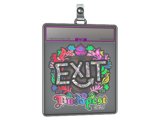 Sticker Slab | exit (Holo) | Budapest 2025