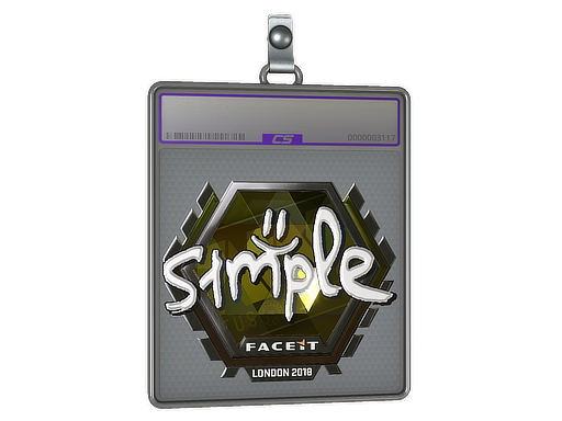 Sticker Slab | s1mple (Foil) | London 2018