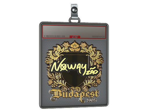 Sticker Slab | noway (Gold) | Budapest 2025