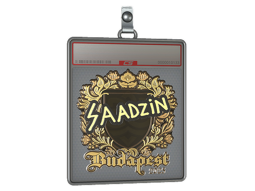 Sticker Slab | saadzin (Gold) | Budapest 2025