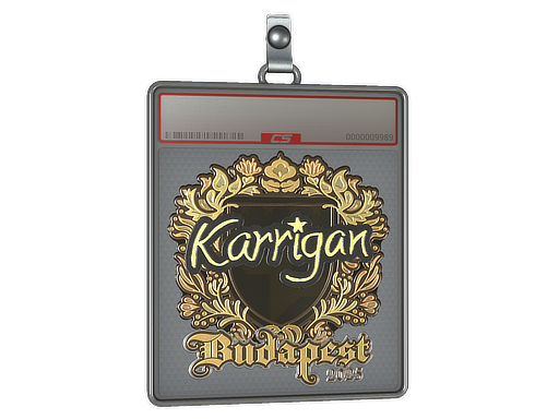 Sticker Slab | karrigan (Gold) | Budapest 2025