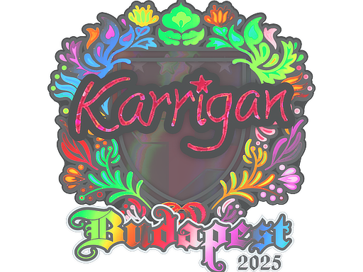 Sticker | karrigan (Holo) | Budapest 2025
